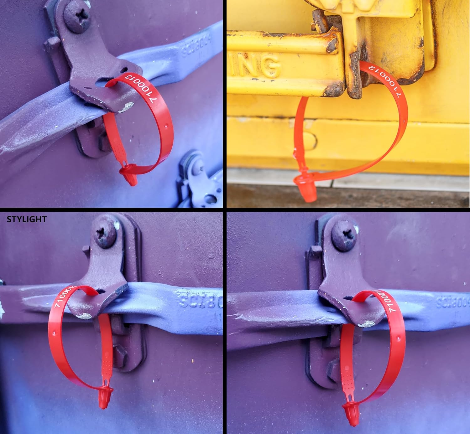 100 Plastic Security Seals, Tamper Evident, Number Sequentially (100, Red) - Image 2