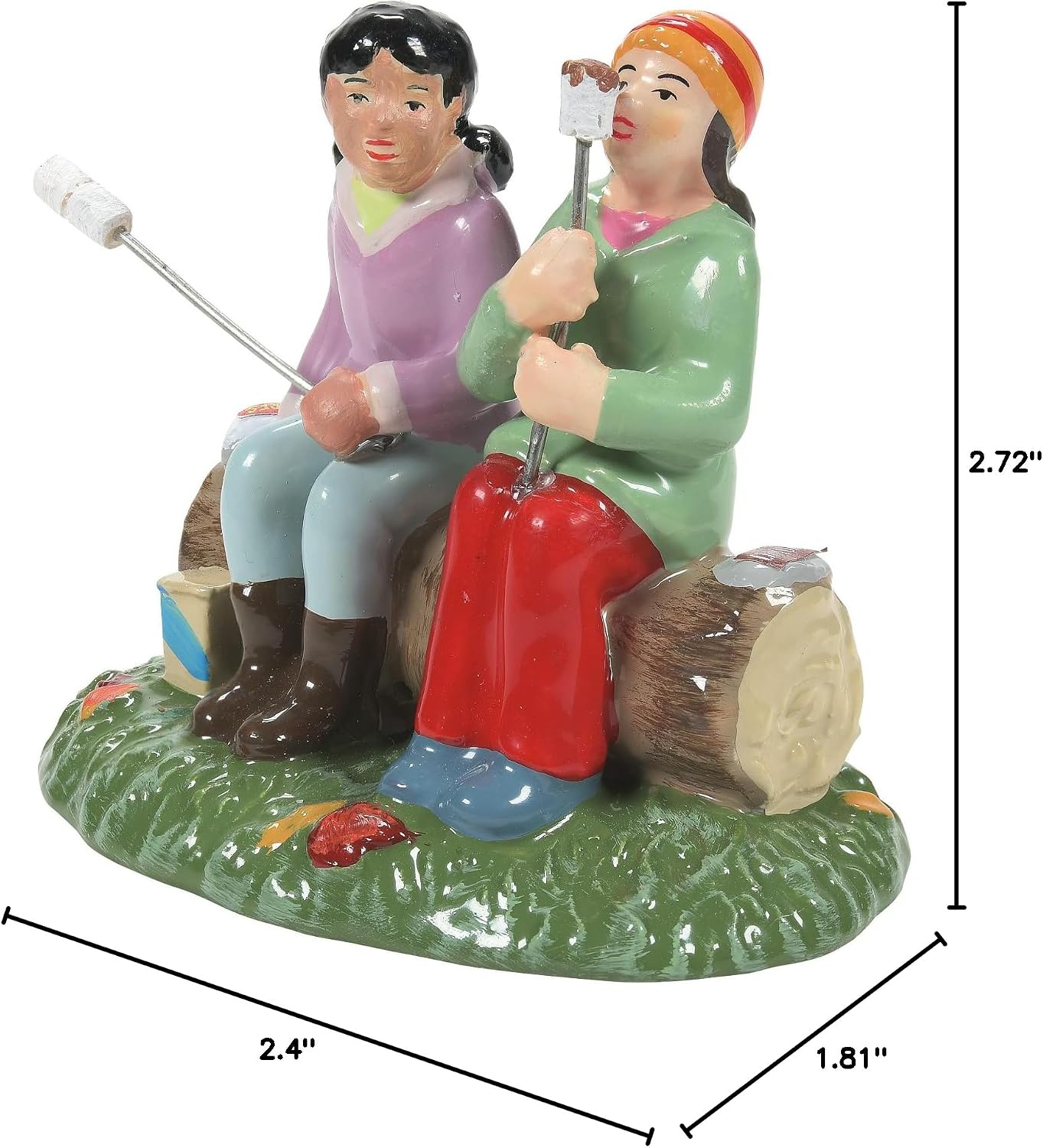 Department 56 Village Collection Accessories Harvest S'Mores and a BFF Figurine, 2.4 Inch, Multicolor