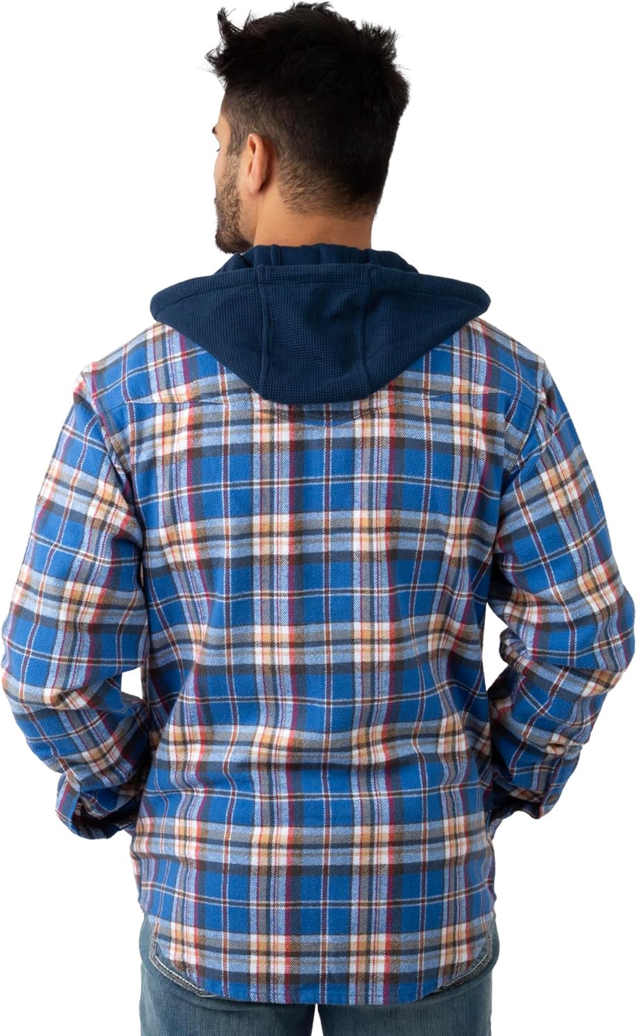 Field & Stream mens Widgeon Waffle Hooded Flannel Shirt - Image 3
