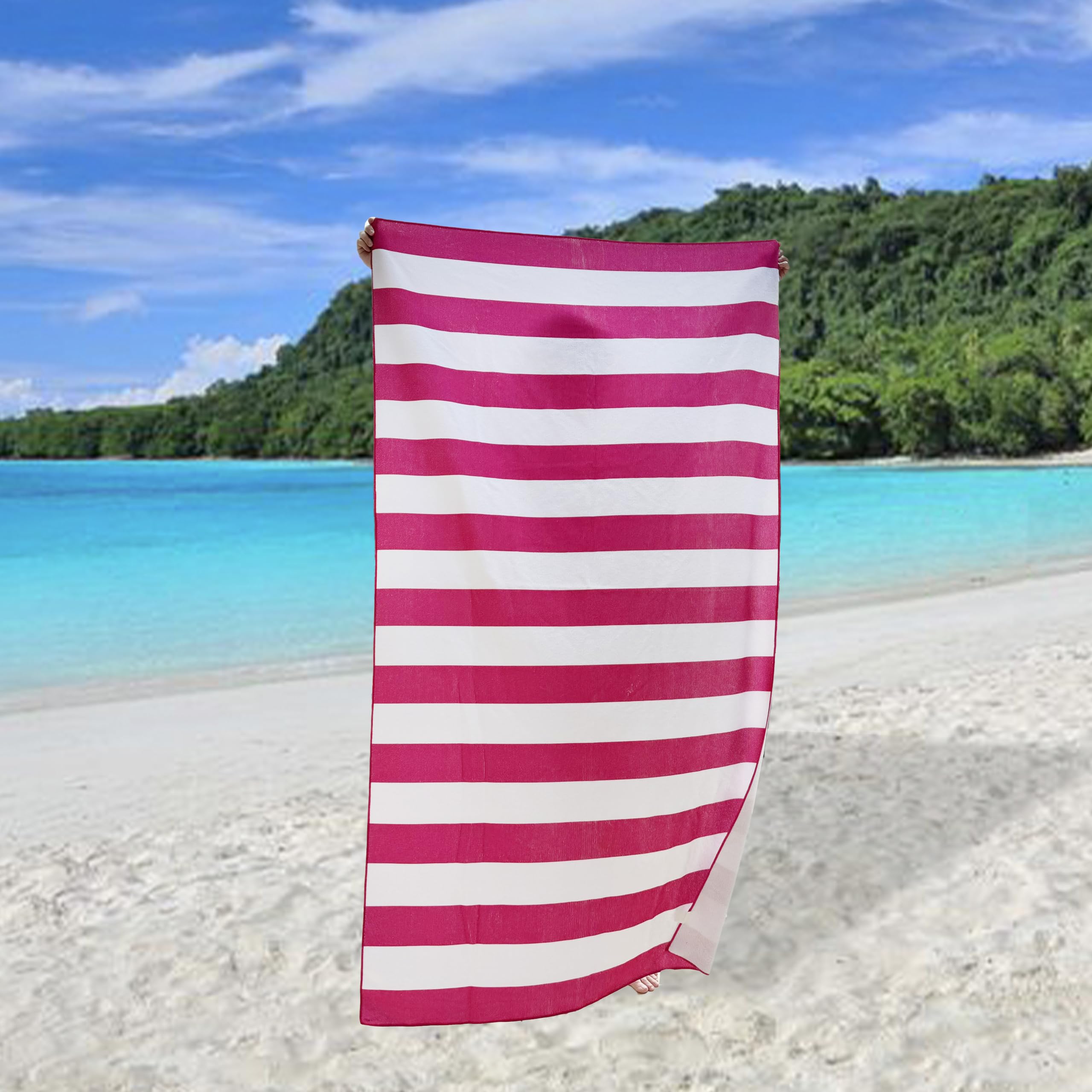 Amazon.com: allgala Oversize 40x70 Inch (1x1.8M) Cabana Stripe