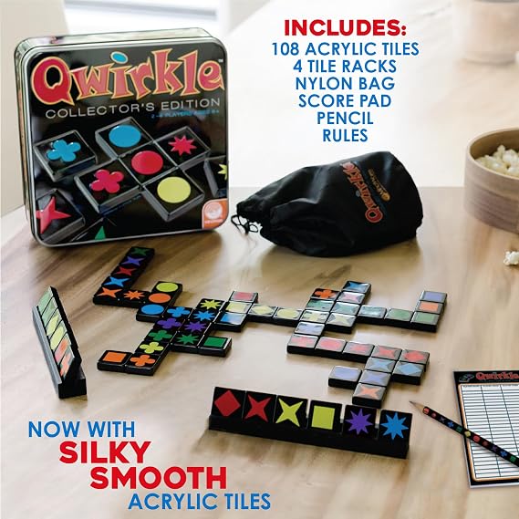 Mindware | Qwirkle Collector's Edition | Family Game | Ages 6+ | 2-4 Players | 45 Minutes Playing Time