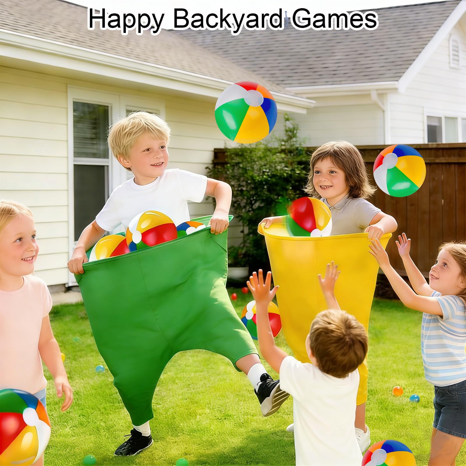 Ensemble de 17 Jeux de Pâques Granny Pants, 2 Jeux d'extérieur Pants surdimensionnés 10 balles, 2 Pompes à air et des Jeux de Lancer pour Adultes, Idéal pour fêtes, réunions familiales Jardin