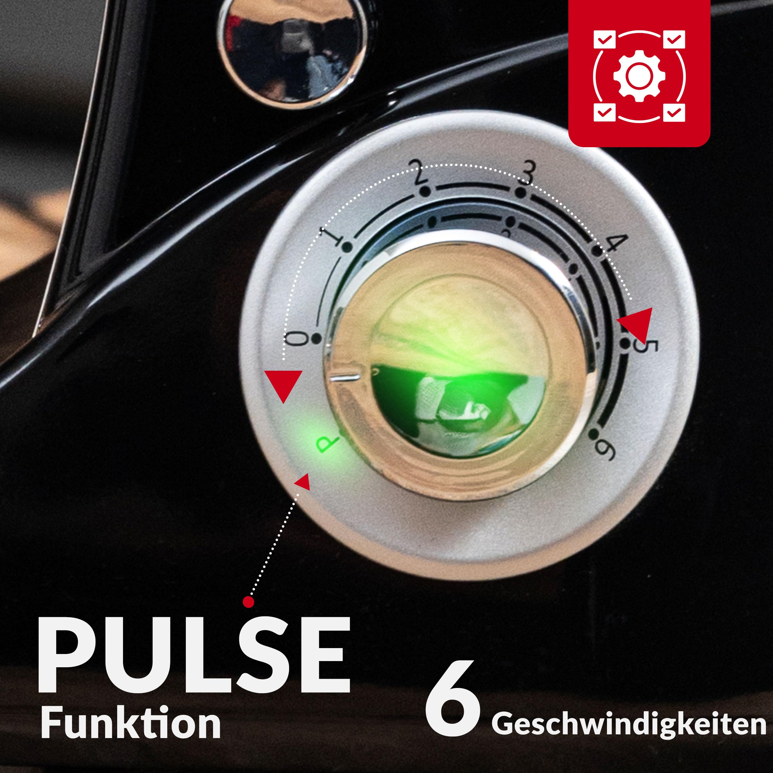 Lehmann Planetarische Küchenmaschine mit Edelstahlschüssel 5 L, Multifunktions Rührgerät 2200 W, 6 Geschwindigkeit Teigmaschine, inkl. Spritzschutzdeckel, Knethaken und Schneebesen (Schwarz)