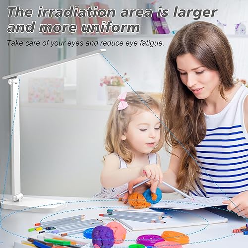 Miniatura 3 de Lámpara de escritorio LED brillante para dormitorio universitario, luz de escritorio plegable para oficina en casa, lámparas de escritorio de