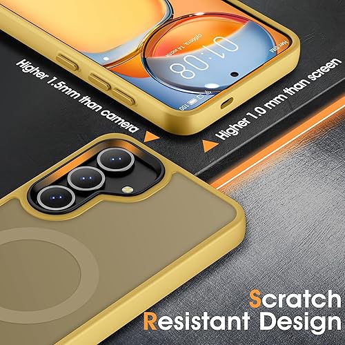 Vista 102 de Oterkin Funda transparente para Samsung Galaxy S24 Ultra, [20 veces antiamarilleamiento] S24 Ultra con 4 bolsas de aire integradas, protección