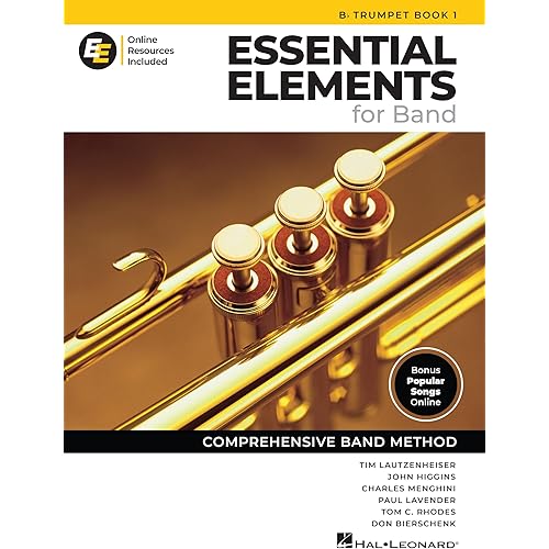Essential Elements for Band Bb Trumpet Book 1 (2025 Edition) with EEi Online Resources | Updated Trumpet Method Book and Sheet Music for Students and Teachers | Comprehensive Band Method Songbook