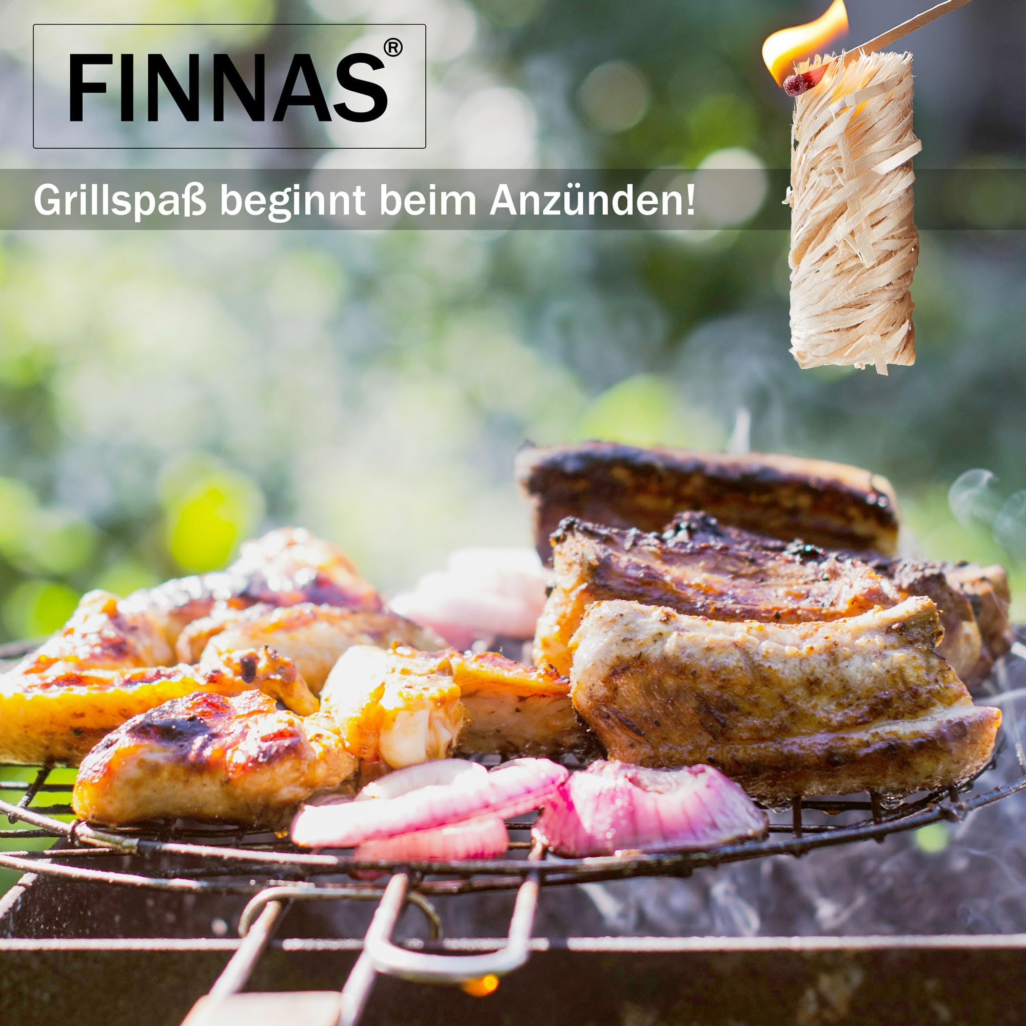 FINNAS Anzündwolle Kaminanzünder Grillanzünder Ofenanzünder Holzwolleanzünder 10kg ca 800 Stück Ökoanzünder Wachszünder Holzanzünder Feuerschale Lagerfeuer Smoker Lange Brenndauer