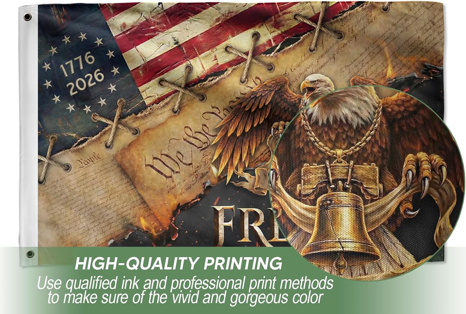 Eagles House Flag, 250 Anniversary Usa Flag Two Sided Printed 3x5 Ft, 250th Anniversary Flag, 250th Anniversary Banner 1