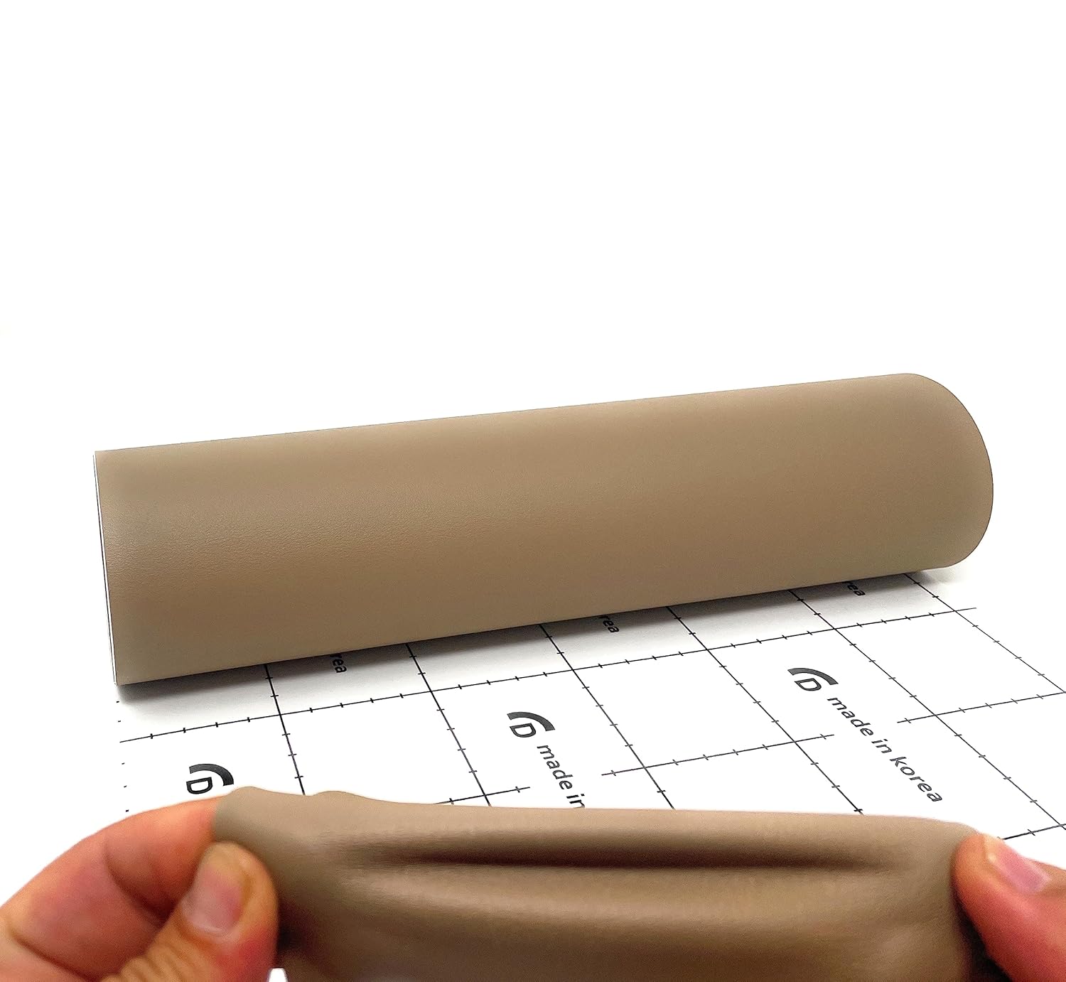 Leather Repair Tape – 12 X 48 inches Self Adhesive Sticker Waterproof Stretch Repair Patch Kit for Sofa Seating Couch Car Seat Drivers Seat Furniture Chair Leather Goods TAN 12X48