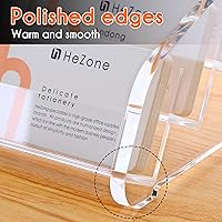 Vista 6 de Soporte para Tarjetas de Visita HeZone para Escritorio Múltiple, Soporte Transparente de Acrílico para Tarjetas de Visita para Mujeres y Hombres 12