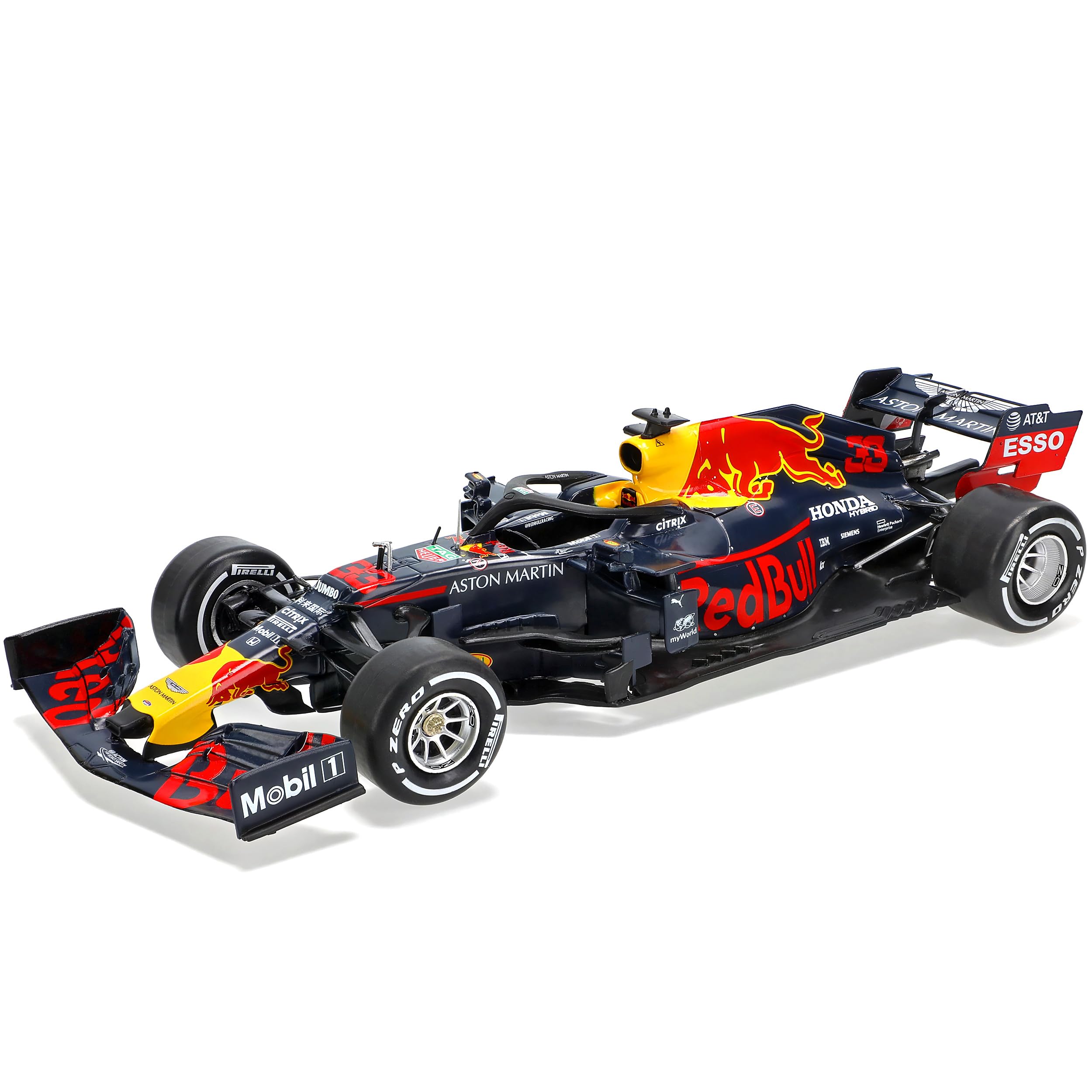 RB15 Max Verstappen 2019 Formel 1 mit Sockel und Vitrine 1/24 Modell Auto