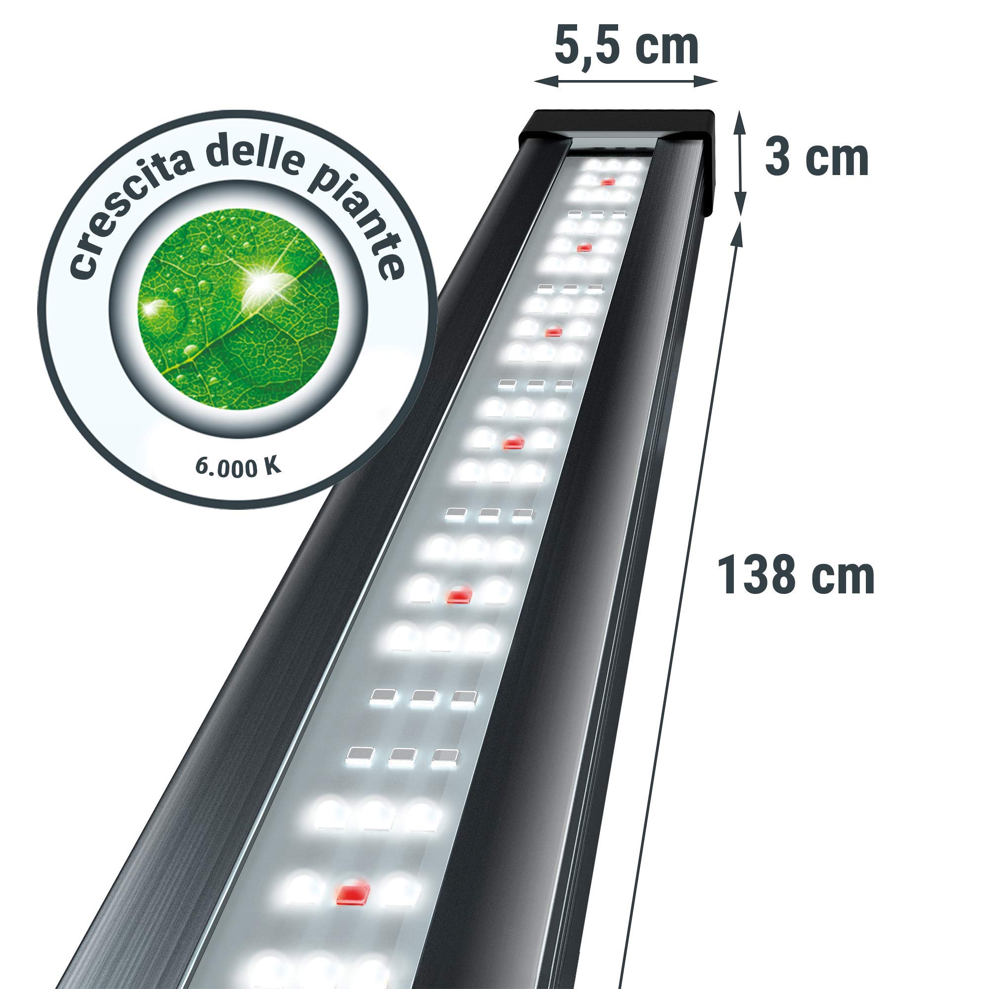 Tetra Lampada LED Tetronic Proline 1380, Kit Completo con Lampade LED per Acquari