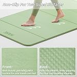 Tapis de yoga pliable,74"Lx32"Wx1/3"Matin d'exercice pliant,Matières de Pilates non glissantes pour entraînement à domicile/voyage, Tapis de Yoga portable épais pour Yoga/Pilates/Camping/Exercices de flot