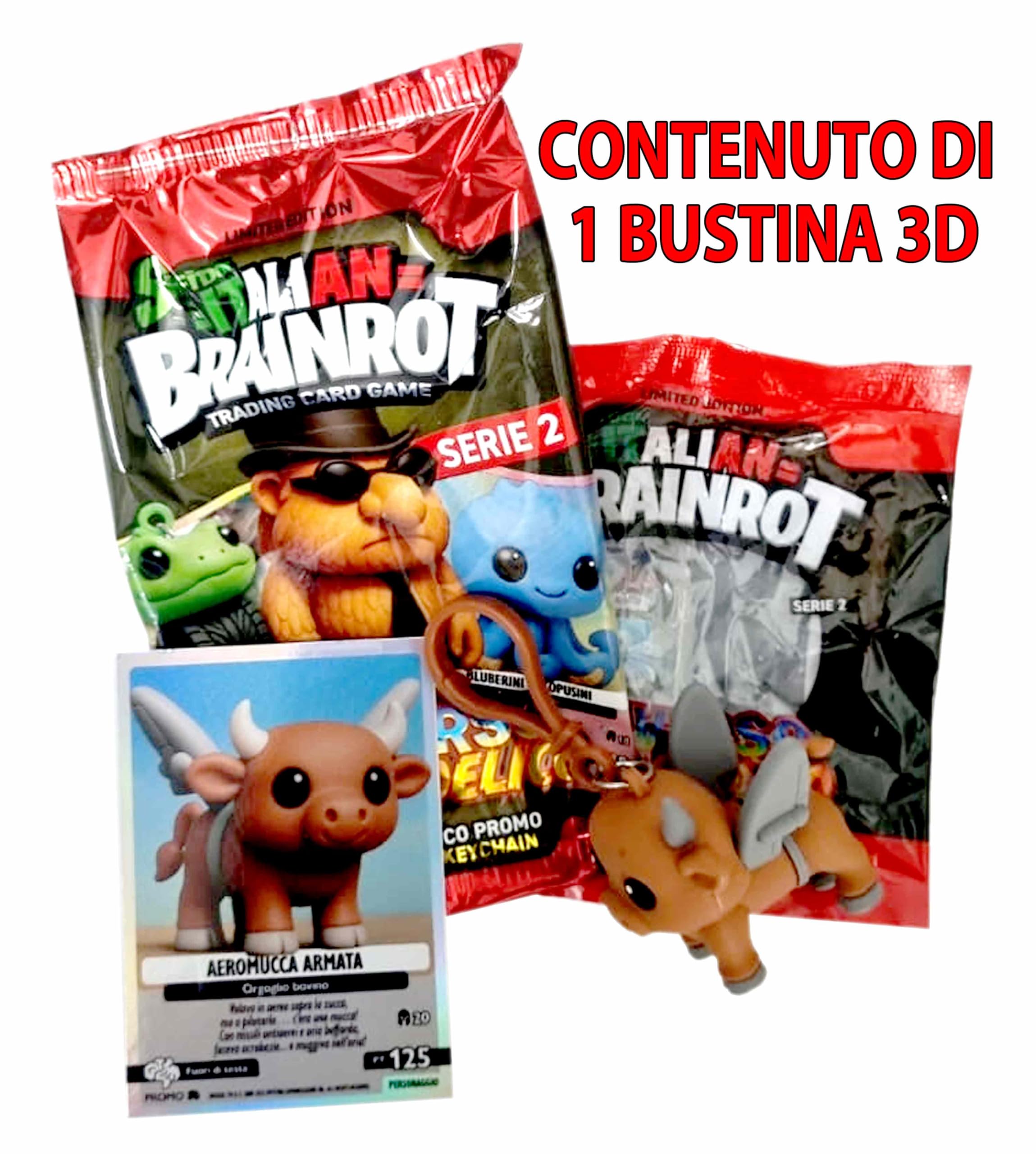 Skifidol 12 Bustine Cards Olografiche+ Personaggi 3D Collezionabili | Serie Italian Brainrot Universo Psichedelico | personaggi casuali | Seconda Serie Novità!!!