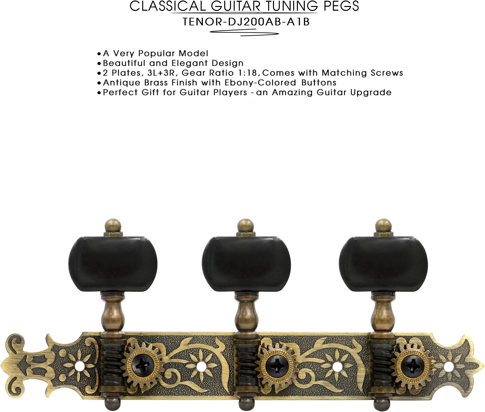 DJ200ABA1B TENOR Classical Guitar Tuners Professional