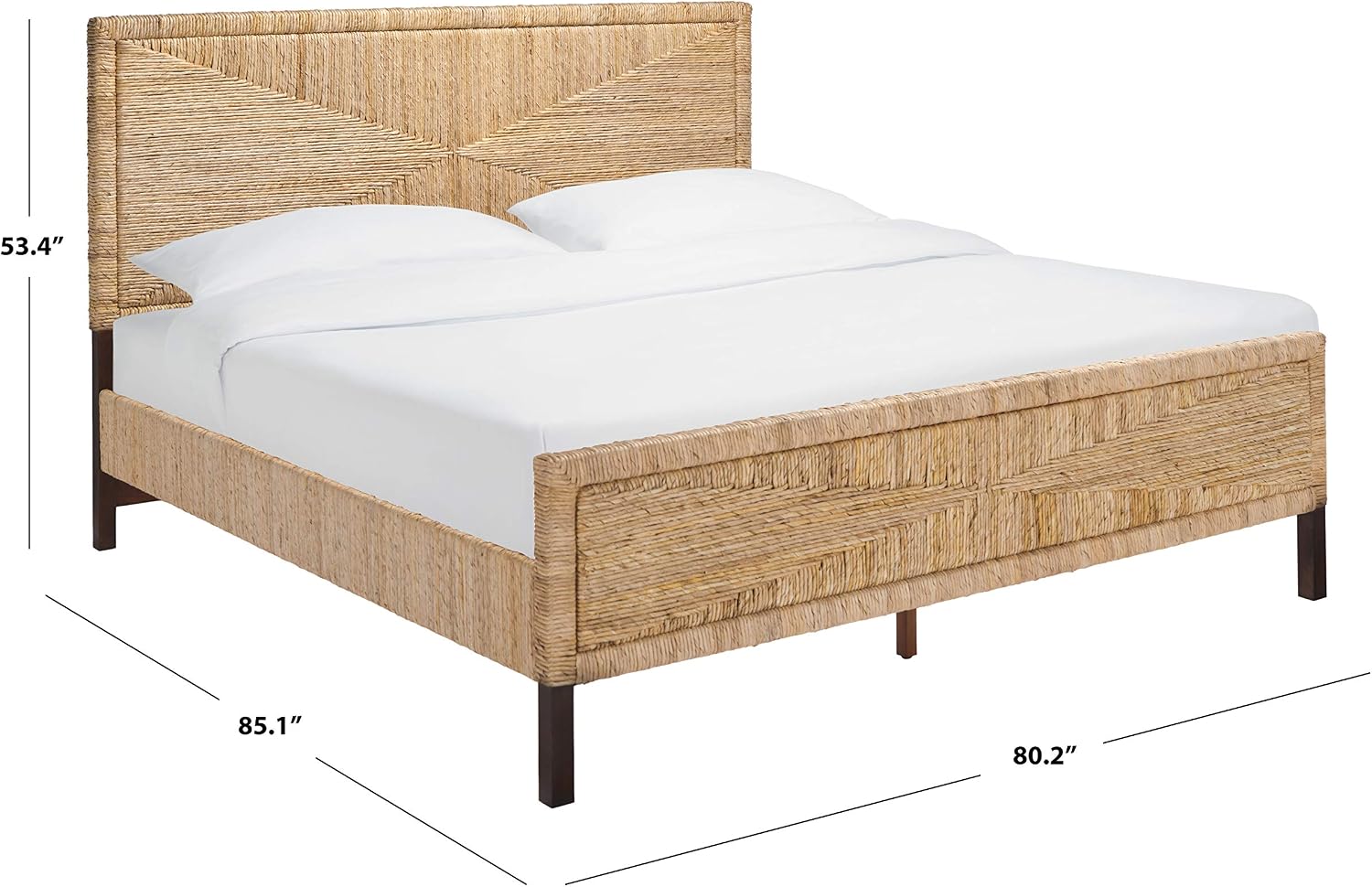 Safavieh SFV1301A-K-2BX, King, Natural/Brown