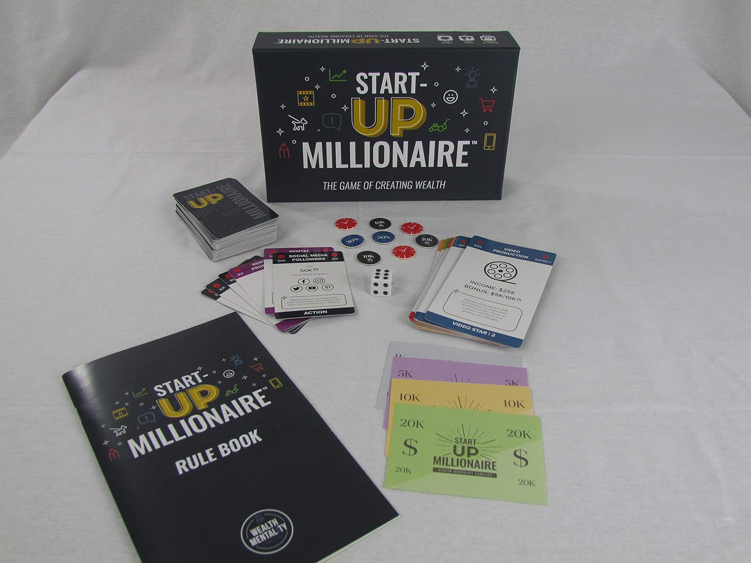 Startup Millionaire: The Game of Creating Wealth. Play Together and Learn About Entrepreneurship