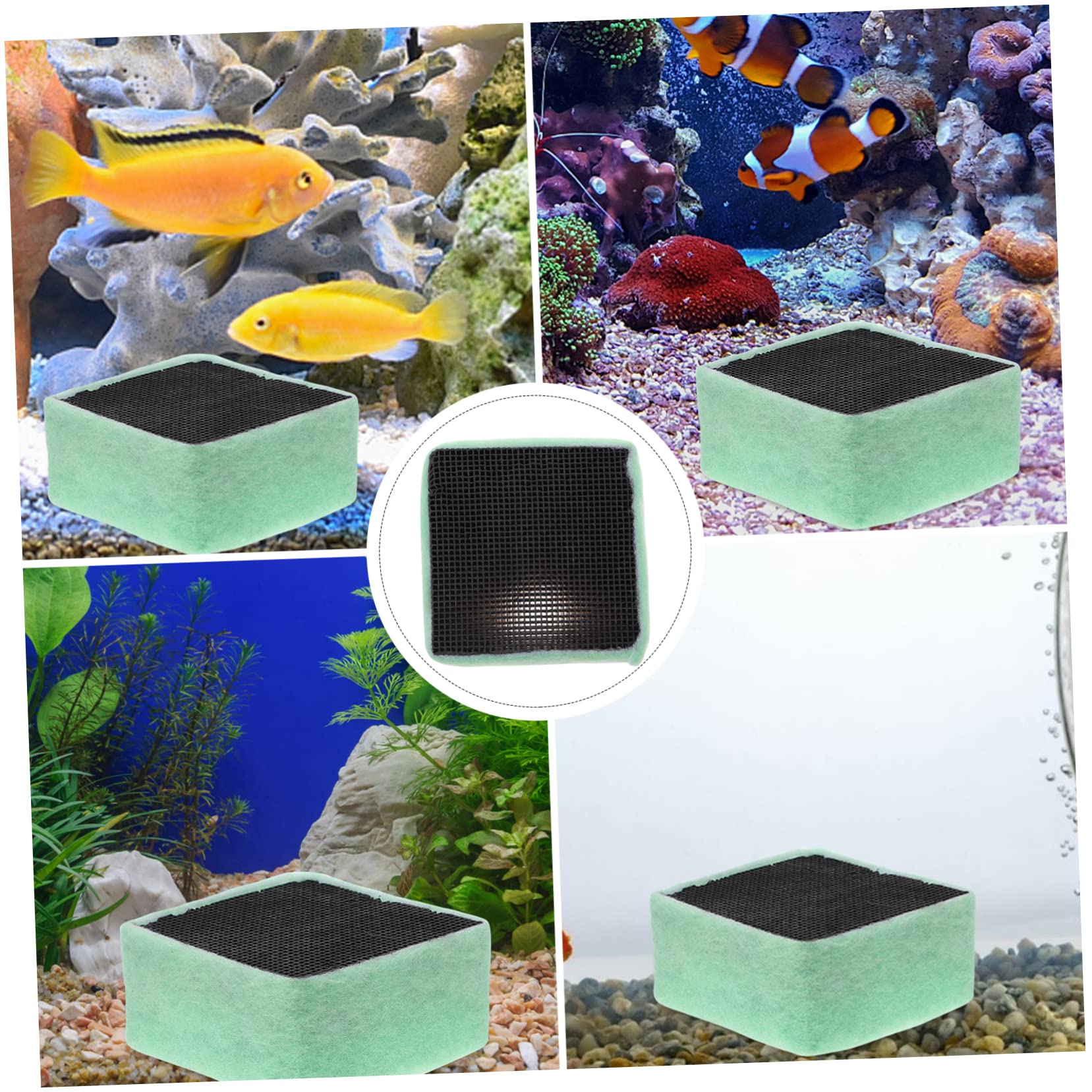 2 Aquarium Filter Reinigungswerkzeug Hochwertige Aktivkohle für Fischbecken Entfernung von Schmutz und Schadstoffen für Wasserumgebung