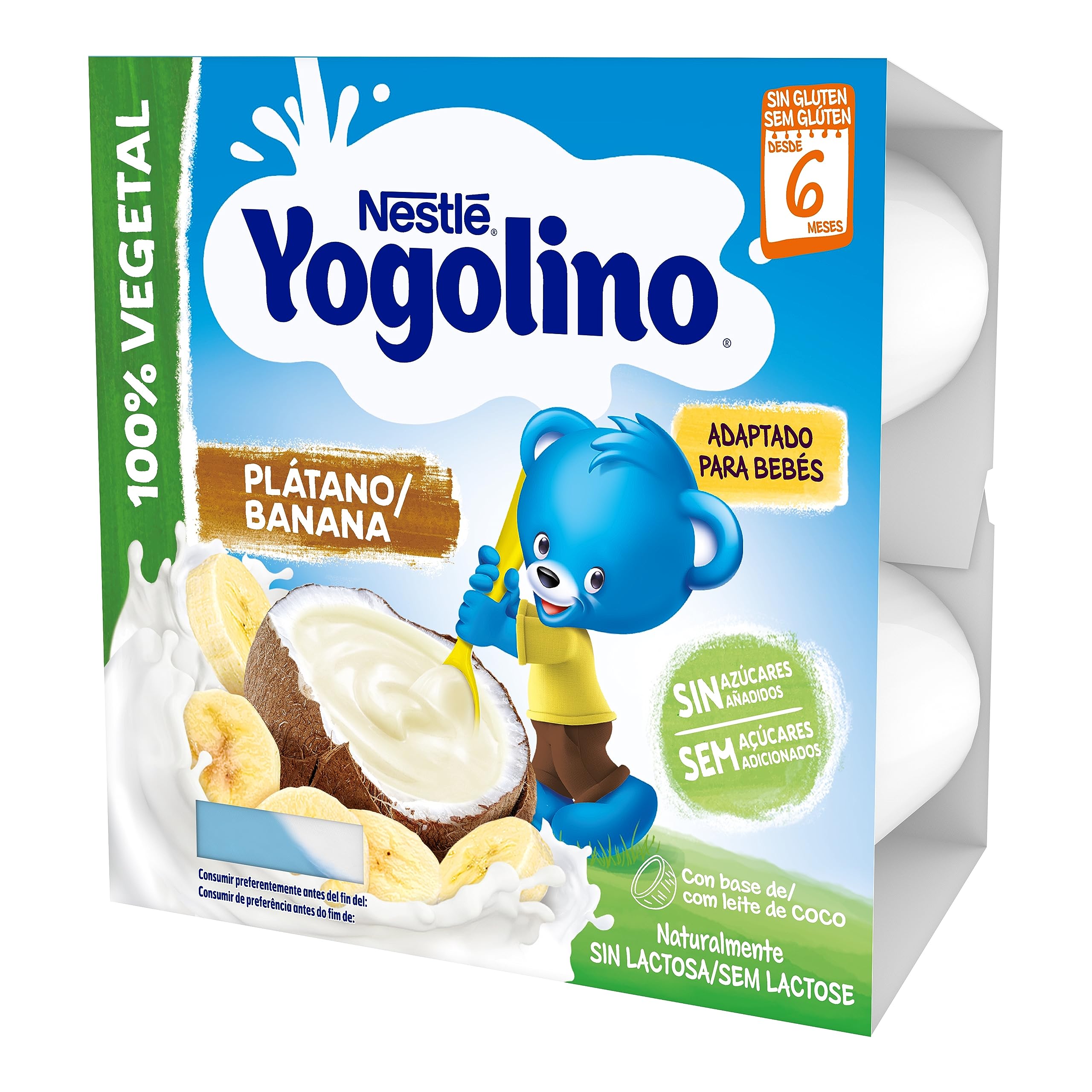 NESTLE YOGOLINO Coco Plátano 4x90g od 6 miesięcy