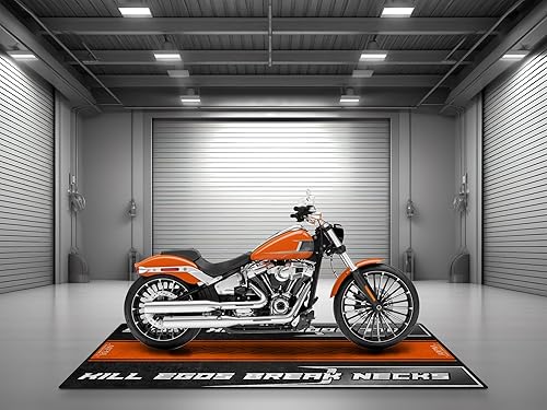 Miniatura 2 de Alfombra de aparcamiento para Harley Davidson Breakout 117, alfombra de aparcamiento y alfombra de pozo, lavable antideslizante alfombra de piso de