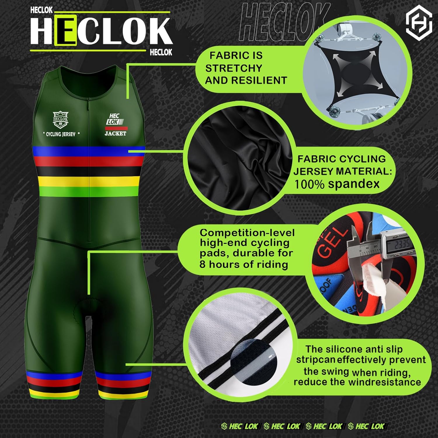 One-Piece Trisuits,Men's Sleeveless Triathlon Tri Suit,Back Pocket,Bike Swim Run,Competition Professional Padded