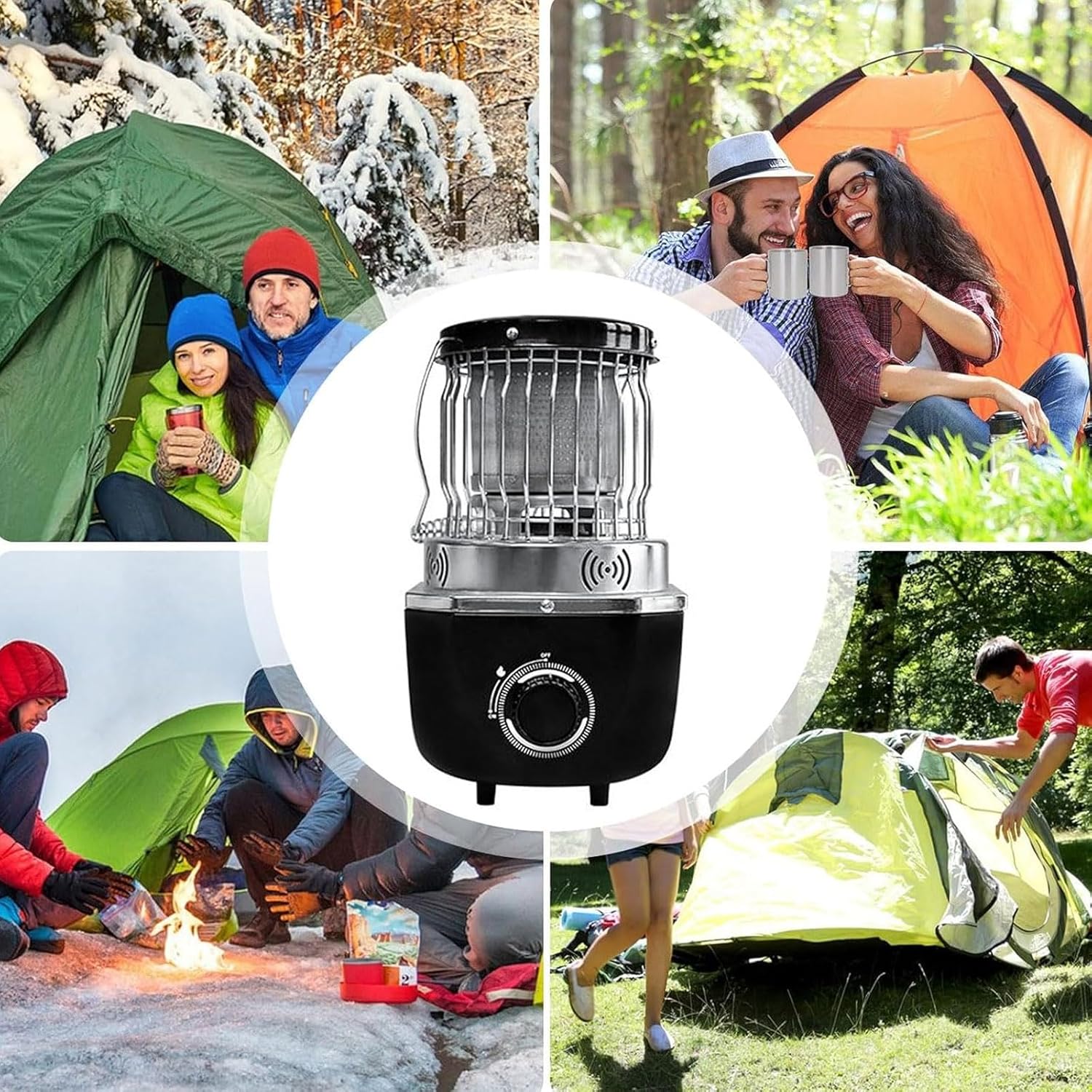 Propane Heater Small Thermostat Non-Electric Radiant-Stove Portablefor Boiling Water Ce Fishing Outdoor Indoor-B