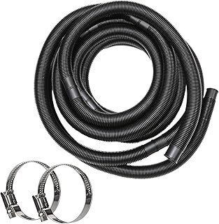 HAF® Manguera de piscina de alta calidad, 38 mm, color negro, 15 metros, para jardín y piscina, incluye 2 abrazaderas de acero inoxidable, manguera de piscina, manguera de bomba, calidad: fabricada en
