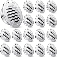 Vista 16 de Zonon 12 Piezas Rejillas de Ventilación de Sofito de Acero Inoxidable de 4 Pulgadas Redondas Cubierta de Ventilación de Secadora con Pantalla