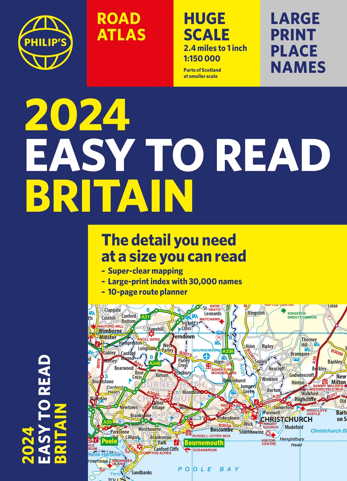 2024 Philip's Easy to Read Britain Road Atlas: (A4 Paperback) (Philip's Road Atlases)