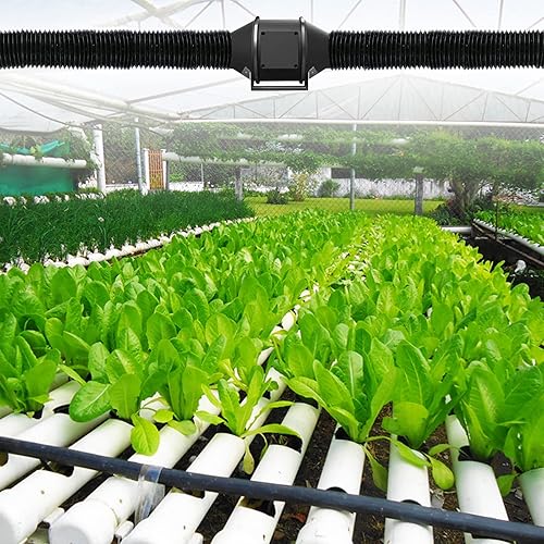 Miniatura 6 de Conducto de aire negro de 4 pulgadas y 5 pies, manguera de ventilación de aluminio flexible de 4.9 ft de longitud para ventilación HVAC con 2