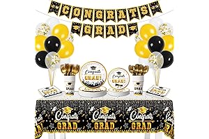 2024 Graduation Party Decoration Pack: Splendid Tableware for a Memorable Night