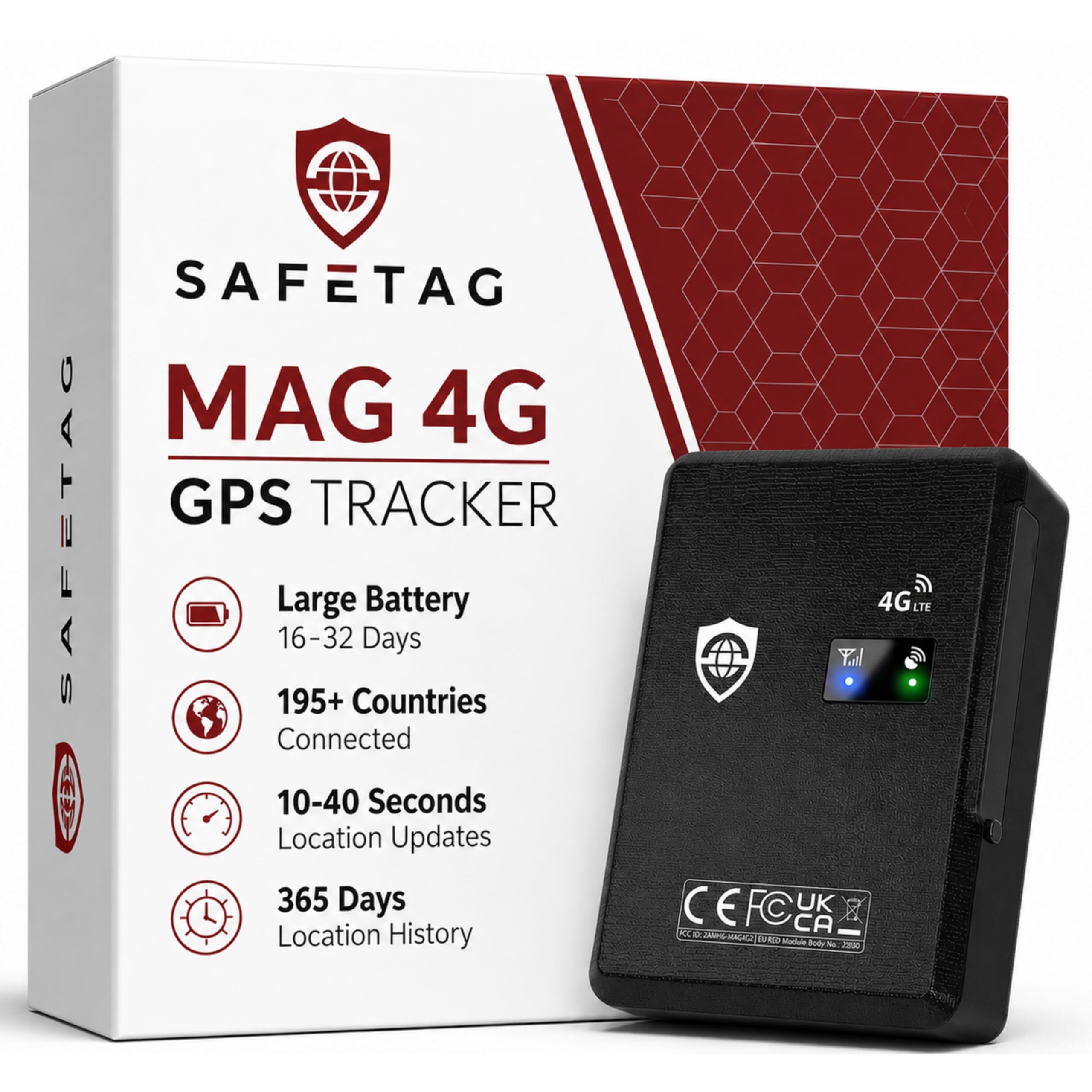 SafeTag Mag – Rechargeable Magnetic GPS Tracker, Car, Van, Motorbike, Caravan, etc. 34-205 Countries, 90 Day Standby, Real Time Tracking and Notifications, 7 Day Free Trial+SIM Included, UK Company-image-6