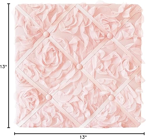 Miniatura 9 de Sweet Jojo Designs Tablón de anuncios de fotos de memoria de tela blanca, terciopelo arrugado liso, lujoso, elegante, princesa, bohemio, shabby