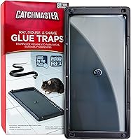 Vista 1 de Catchmaster Trampas para ratas, serpientes y ratones 8Pk, grandes trampas de pegamento a granel para el hogar, bandeja adhesiva de plástico