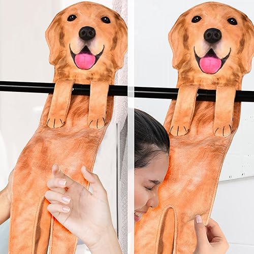 Miniatura 6 de AGRIMONY Golden Retriever - Divertidas toallas de mano para cocina y baño, regalos de mamá para mujeres y hombres, Pascua, madres, padres, San