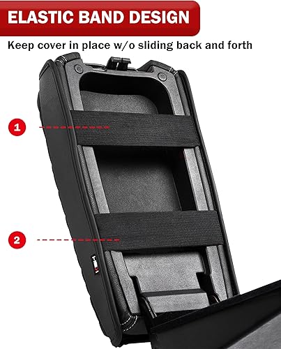 Miniatura 4 de KBH Funda para reposabrazos de consola central para Nissan Maxima 2009-2014 y Altima 2013-2018, cubierta protectora de la tapa de la consola