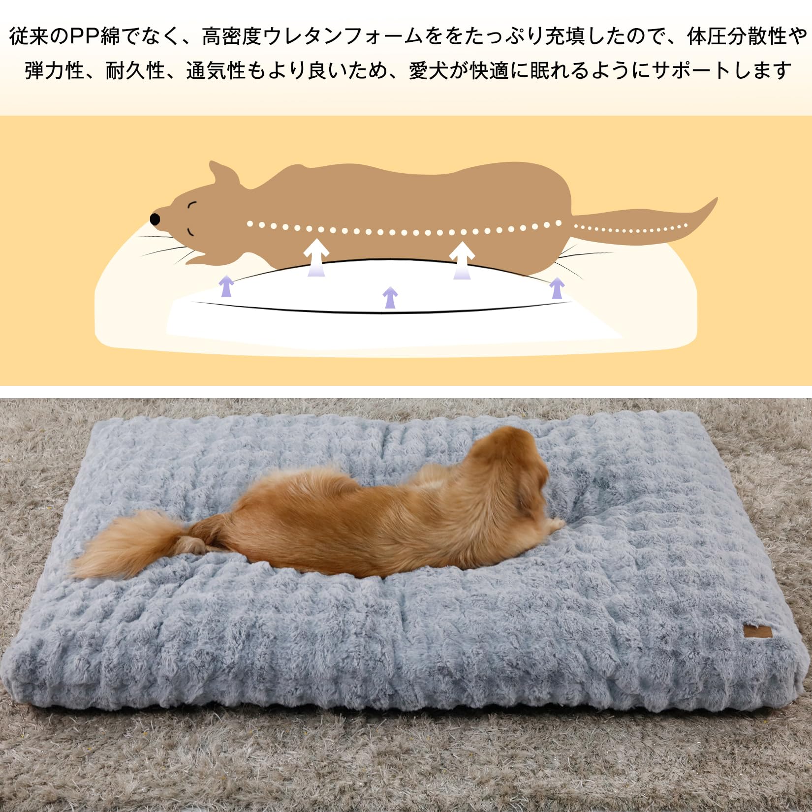 Bingo paw ペット用ベッド Amazon | BingoPaw 犬用ベッド 大型犬 中型犬 快適 耐久性 通気性 防水
