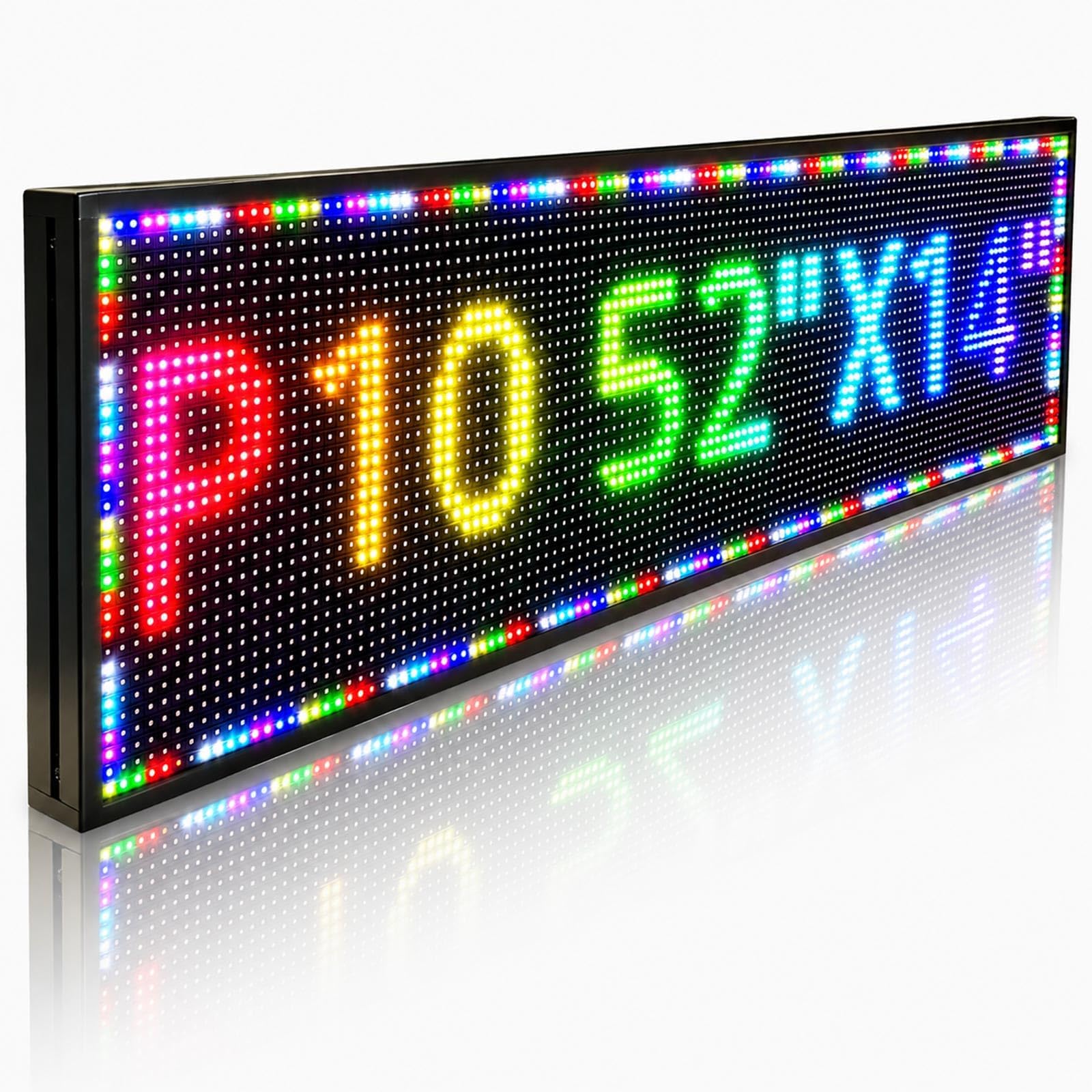 P10 Programmable Scrolling Led Sign,Full Color Display 52"x14"