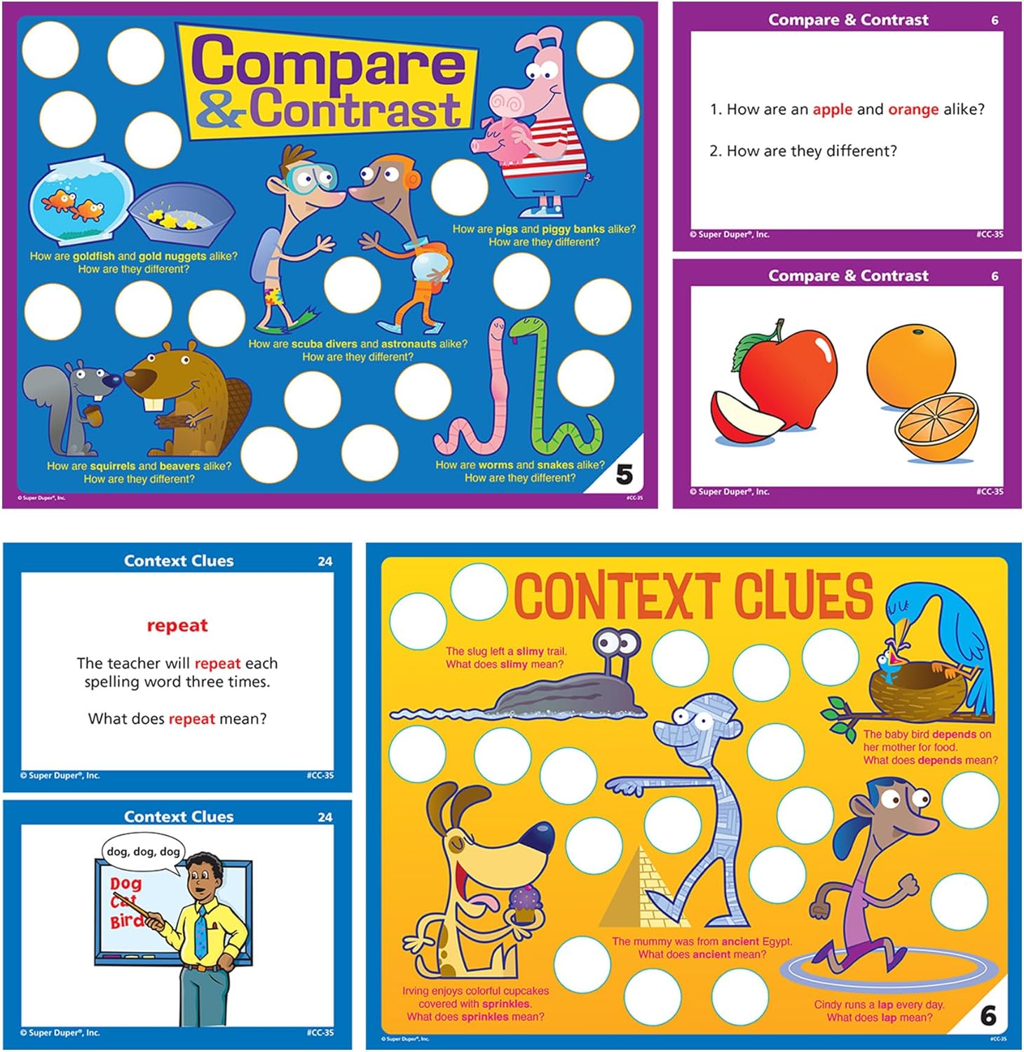 Super Duper Publications | Vocabulary Chipper Chat® Magnetic Game | Educational Learning Resource for Children | Magnetic Wand, Chips, and Game Boards |