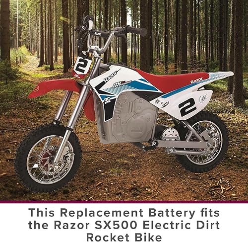 Miniatura 2 de AlveyTech Paquete de baterías de 36 V y 15 Ah para moto Razor SX500 Dirt Rocket (con arnés de cableado)  Juego de baterías de repuesto de 36