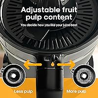 Vista 2 de LEBENLANG Exprimidor de naranjas eléctrico sin BPA – 27 onzas y 2 conos con control de pulpa I Exprimidor automático y eléctrico para cítricos