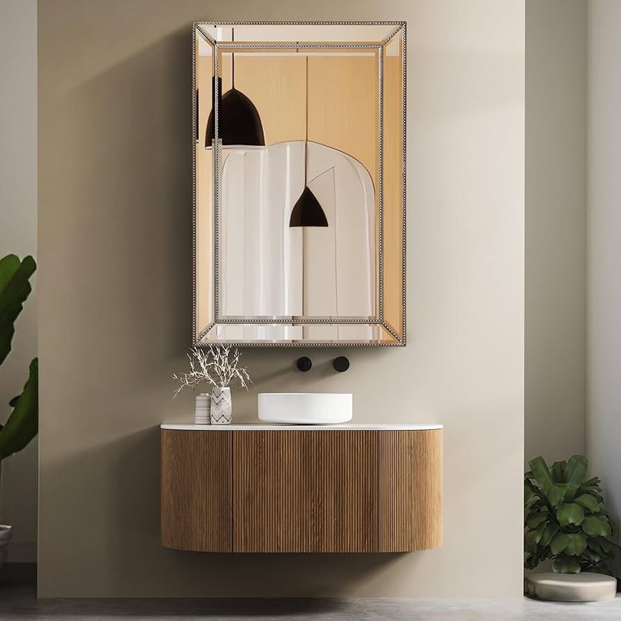 新品24-25NOVEMBER ARTISVE152cm Amazon.com: Head West 24'' x 36'' Metro Beveled Edge Mirror