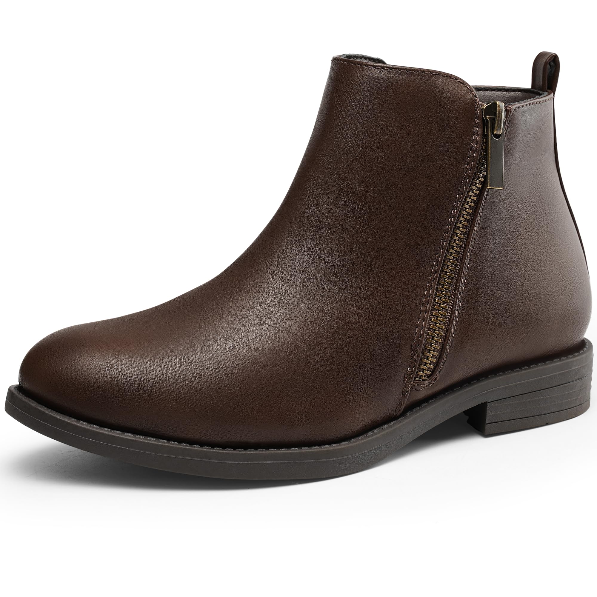 Harvest Land Women's Ankle Boots Short Flat Low Heel Dress Chelsea Casual Classic Booties