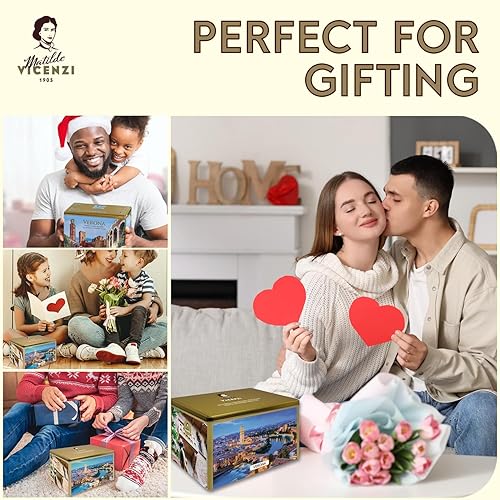 Miniatura 5 de Matilde Vicenzi Verona Italia - Lata de regalo de galletas surtido importado de galletas italianas de mantequilla y pasteles crujientes de crema de