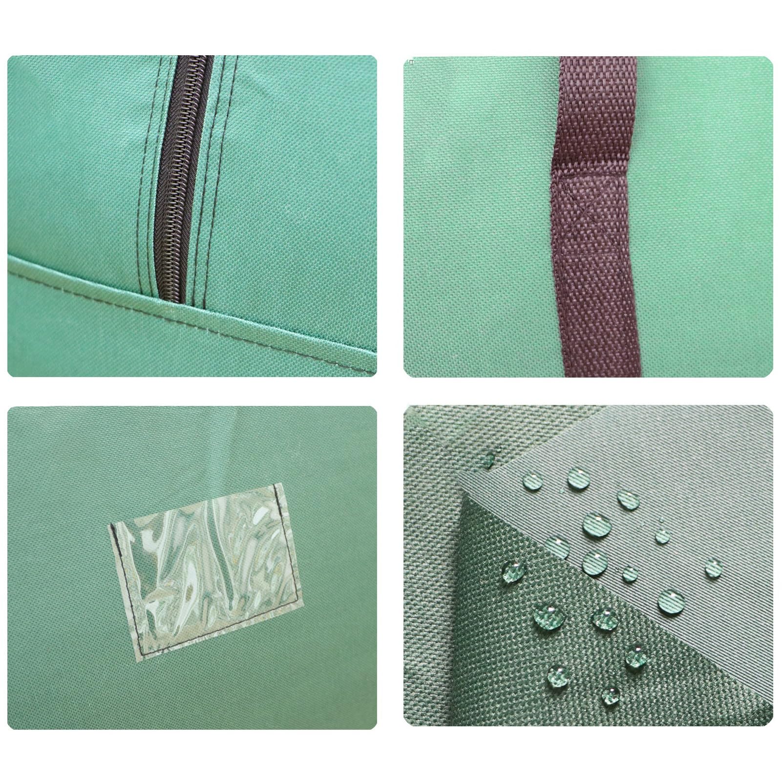 Wambere Weihnachtsgeschenkverpackungsbeutel Weihnachtsbaum-Aufbewahrungstasche mit Reißverschluss Weihnachtsbaum Staubschutz Tannenbaum Aufbewahrungsbeutel Christmas Tree Storage Bag,135x40x50cm