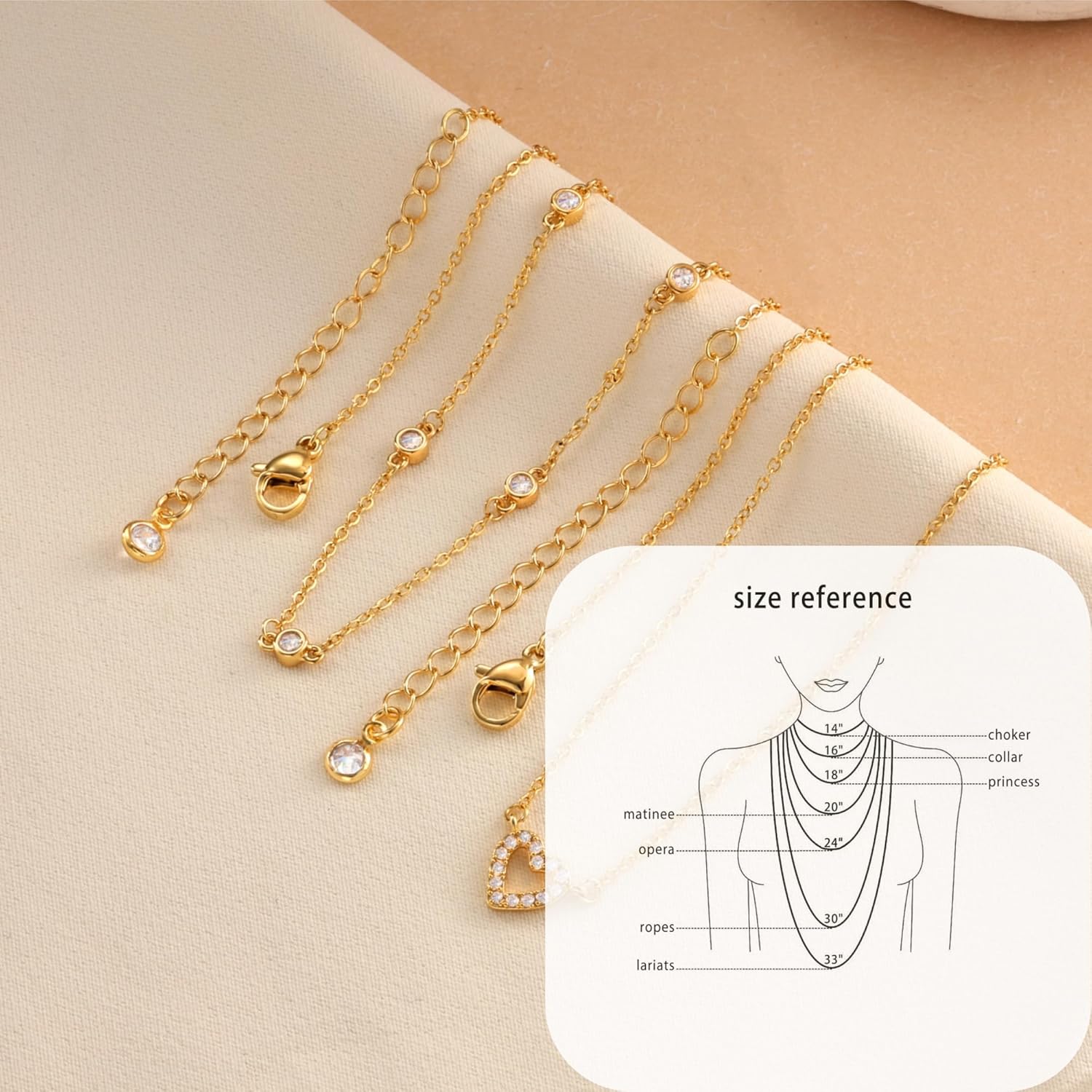 Gold Heart Necklace for Women Dainty Layered Heart Necklace Infinity Y Necklace Trendy Minimalist Simple Small Necklace Cute Chain Choker Necklace Jewelry for Women - Image 6