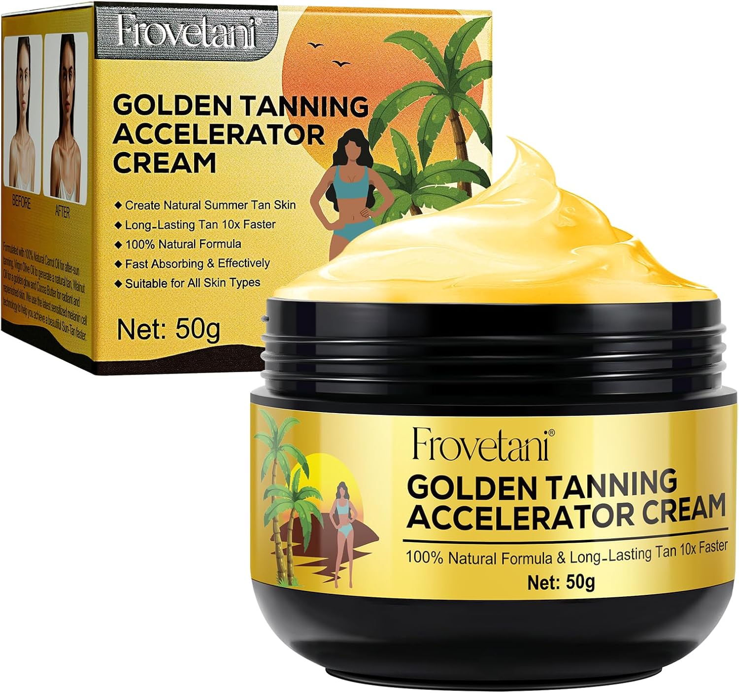 GLONESEBLUM Sunbed Tanning Accelerator Luxe Gel Effective in Sunbeds