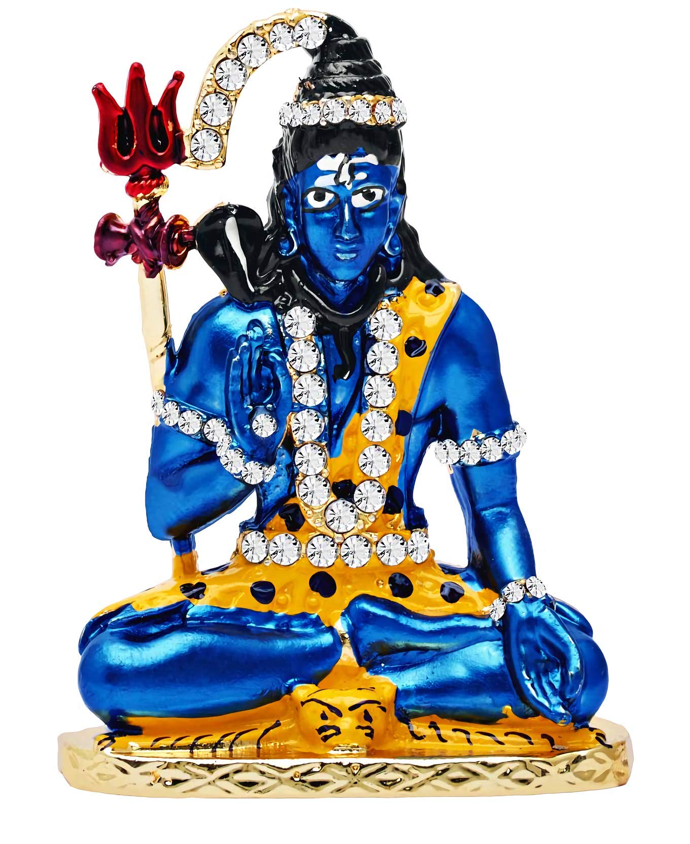 GCT Lord Shiv Idol Shiva Statue Shankar Murti (B-44) Blue Metal