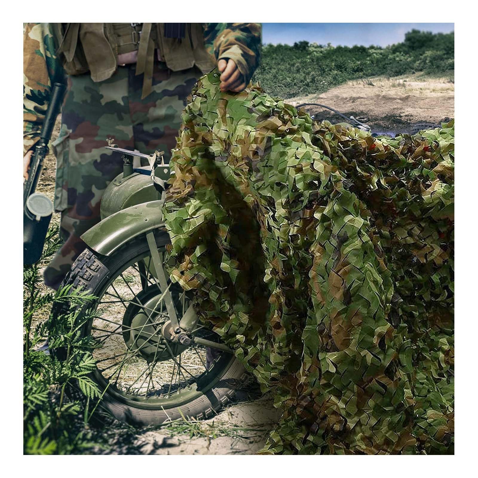 Oudini Camouflanetting, Hide Camo Net Mesh Bulk Roll 20X20m For Sunshade Camping Launching Hunting Army Jungle