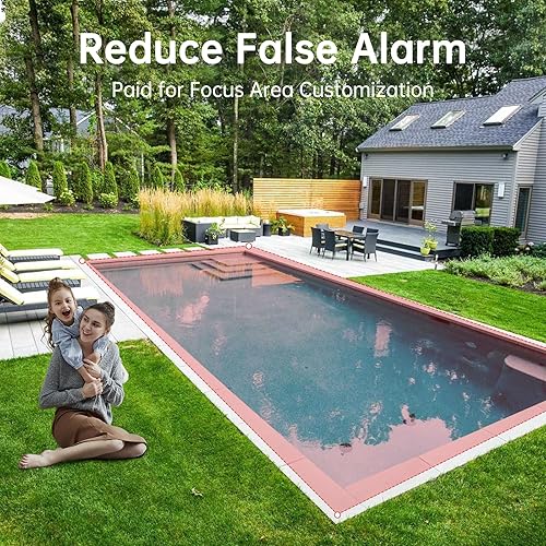 Miniatura 8 de Cámara de seguridad inalámbrica para exteriores, cámara de seguridad de solución de 3 MP para el hogar con batería de 9000 mAh, WiFi de 2.4 GHz,